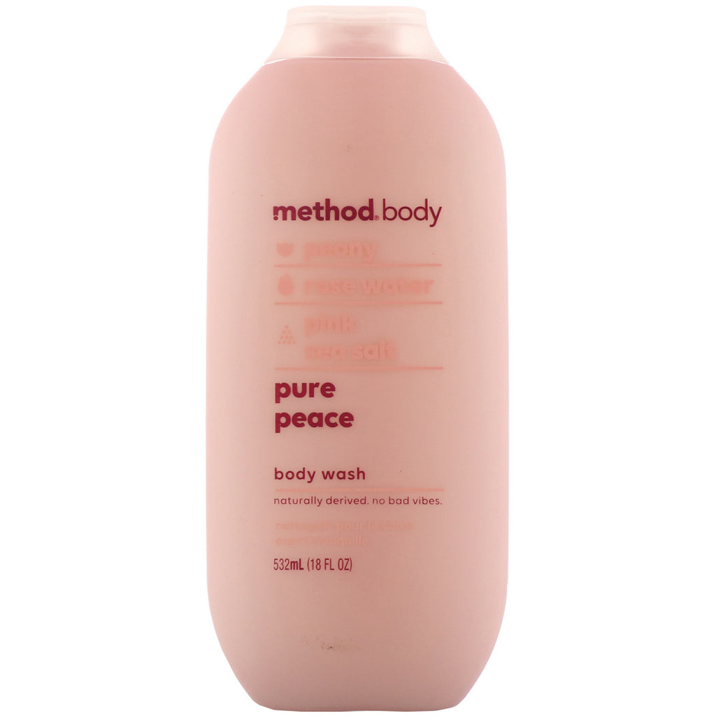 Method, Body, Gel de baño, Pure Peace, 18 fl oz (532 ml)