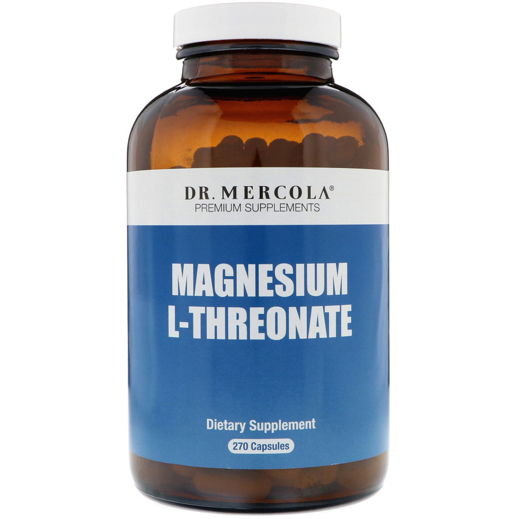 Dr. Mercola, L-treonato de magnesio, 270 cápsulas
