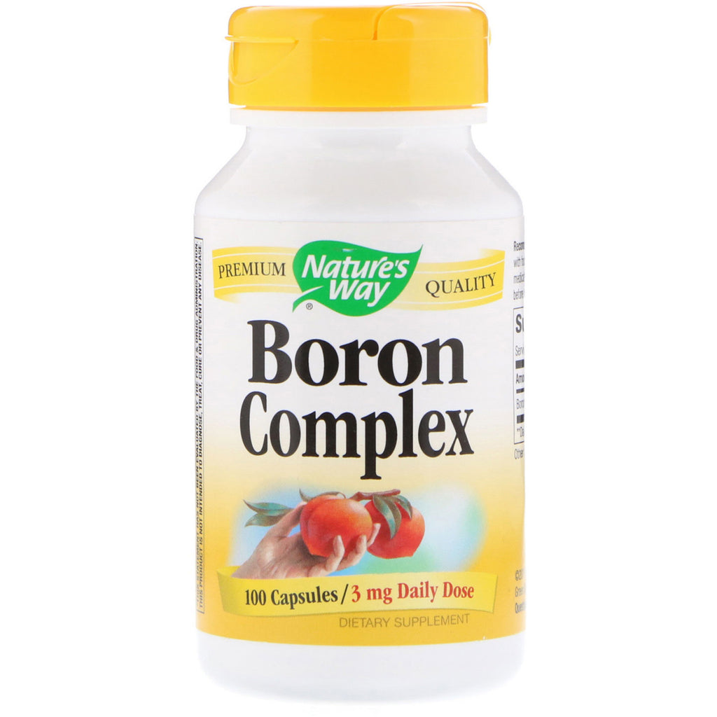 Nature's Way, boorcomplex, 3 mg, 100 capsules