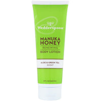 Wedderspoon, Manuka Honey, Renewing Body Lotion, Aloe & Green Tea Scent, 8 fl oz (240 ml)