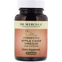 Dr. Mercola, Fermented Apple Cider Vinegar with Cayenne, 30 Capsules