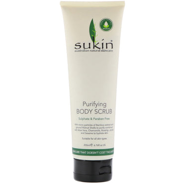 Sukin, Exfoliante corporal purificante, 6,76 fl oz (200 ml)