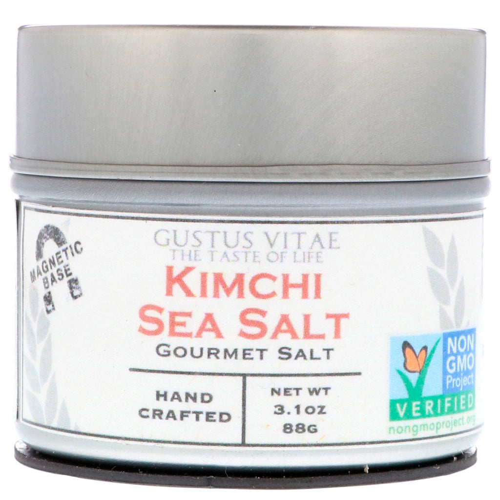 Gustus Vitae, Gourmet Salt, Kimchi Sea Salt, 3.1 oz (88 g)