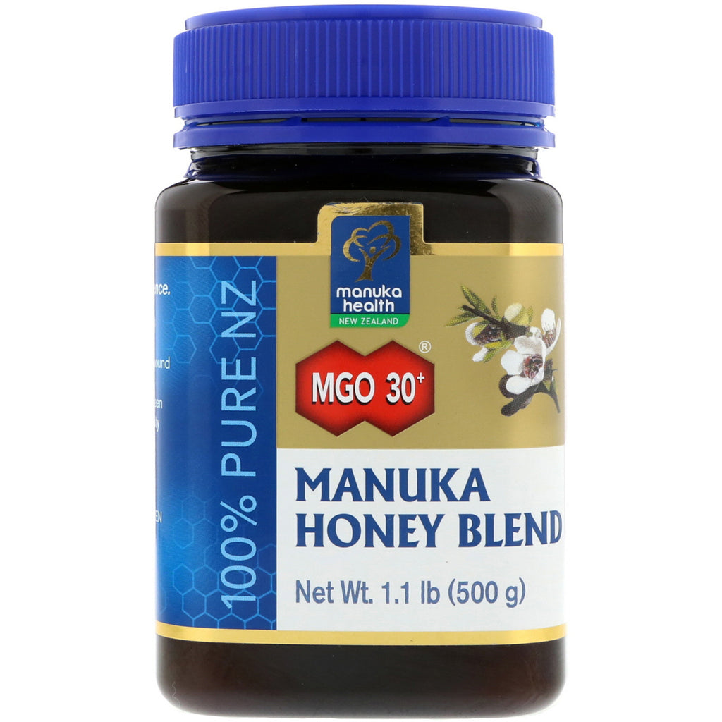 Manuka Health, Manuka Honey Blend, MGO 30+, 1.1 פאונד (500 גרם)
