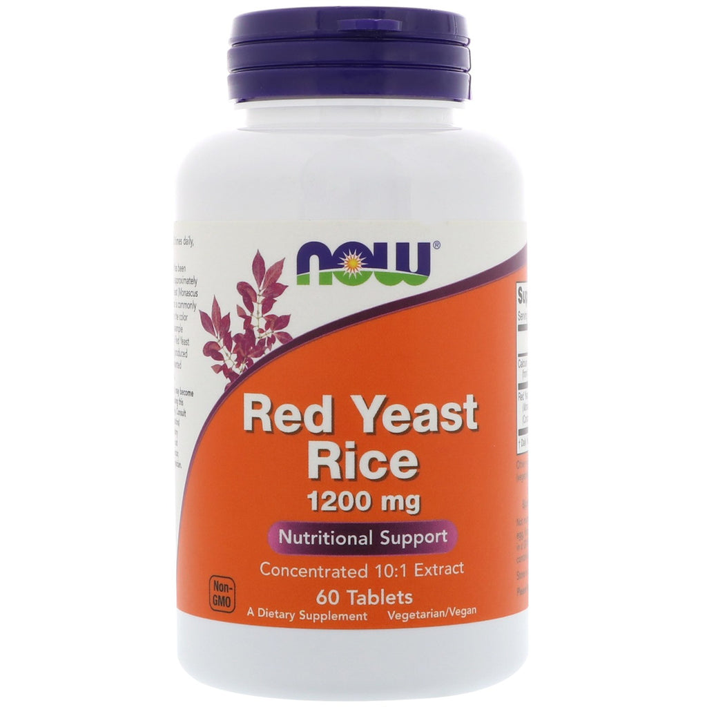 Now Foods, Red Yeast Rice, 1200 mg, 60 Tablets