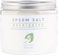 White Egret Personal Care, Epsom Salt, Eucalyptus, 16 oz (454 g)