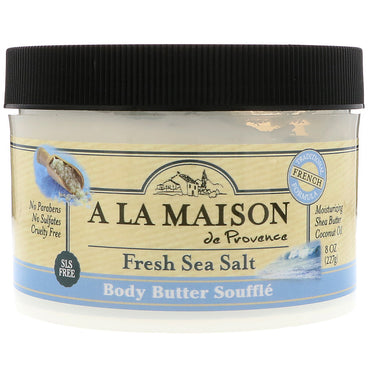 A La Maison de Provence, Body Butter Souffle, Fresh Sea Salt, 8 oz (227 g)