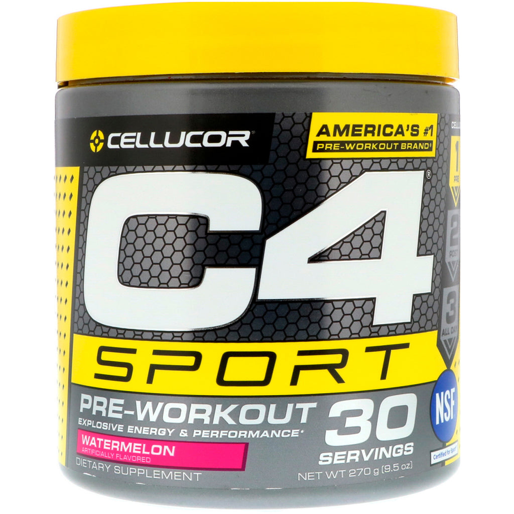Cellucor, C4 Sport, pre-antrenament, pepene verde, 9,5 oz (270 g)