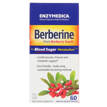 Enzymedica, berberina, 60 cápsulas