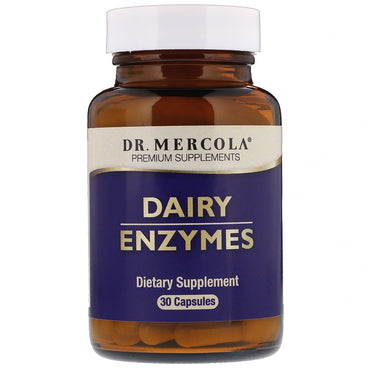 Dr mercola, enzyme laitière, 30 gélules
