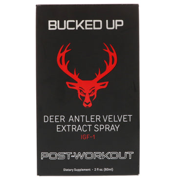 Bucked Up, Hirschgeweih-Samtextrakt-Spray, nach dem Training, 2 oz (60 ml)