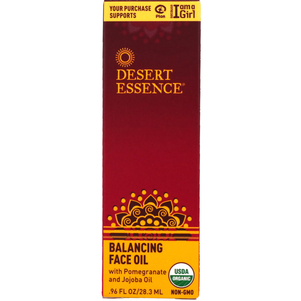 Desert Essence、バランシング フェイス オイル、0.96 fl oz (28.3 ml)