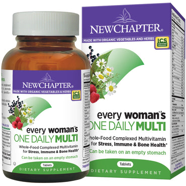 New Chapter, One Daily Multi para cada mujer, 72 comprimidos