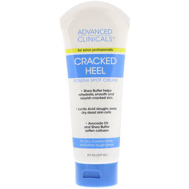 Advanced Clinicals, Cracked Heel, Rough Spot Cream, 8 ออนซ์ (237 มล.)