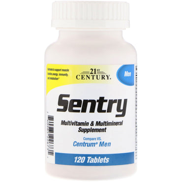 21st Century, Sentry Men, Multivitamin & Multimineral Supplement, 120 Tablets