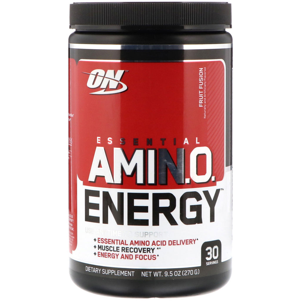 Optimal ernæring, Essential Amin.O. Energi, Fruit Fusion, 9,5 oz (270 g)