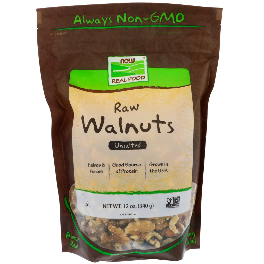 Now Foods, Raw Walnuts, Unsalted, 12 oz (340 g)