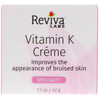 Reviva Labs, Crème à la vitamine K, 1,5 oz (42 g)