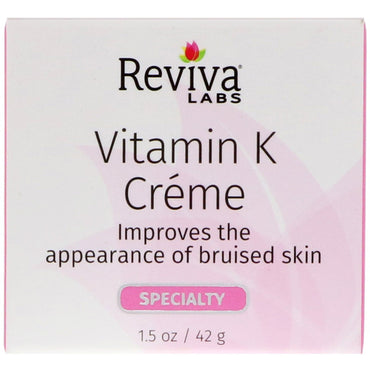 Reviva Labs, ビタミン K クリーム、1.5 オンス (42 g)