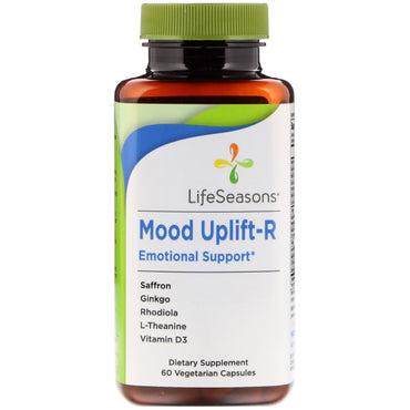 Lifeseasons, mood uplift-r soutien émotionnel, 60 capsules végétariennes