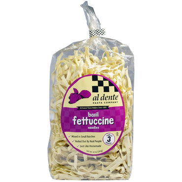 Al Dente Pasta Basil Fettuccine Noodles 12 oz (341 g)