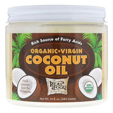 Fun Fresh Foods, huile de noix de coco vierge, 14 fl oz (384 g)