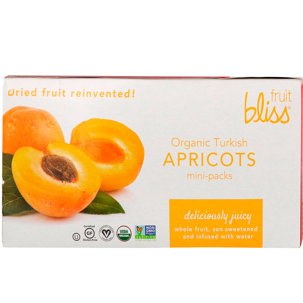 Fruit Bliss,  Turkish Apricots, 12 Mini-Packs, 1.76 oz (50 g) Each