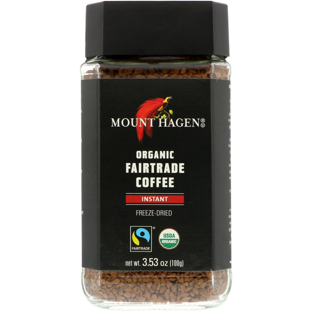 Mount Hagen, cafea Fairtrade, instant, 3,53 oz (100 g)