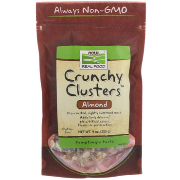 Now Foods, Crunchy Clusters, Almond, 9 oz (255 g)