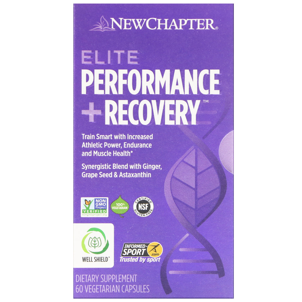 Novo capítulo, desempenho elite + recuperação, 60 cápsulas vegetais