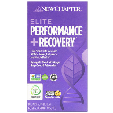 New Chapter, Elite Performance + Recovery, 60 cápsulas vegetarianas