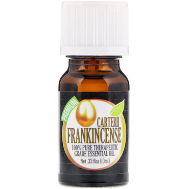 Helbredende løsninger, 100 % ren æterisk olie af terapeutisk kvalitet, Carterii Frankincense, 0,33 fl oz (10 ml)