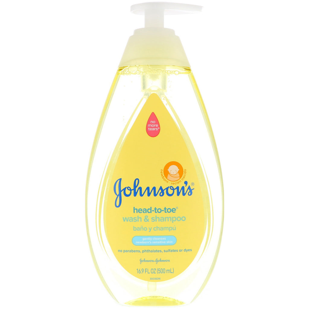 Johnson's, Shampoo e Sabonete da Cabeça aos Pés, 500 ml (16,9 fl oz)
