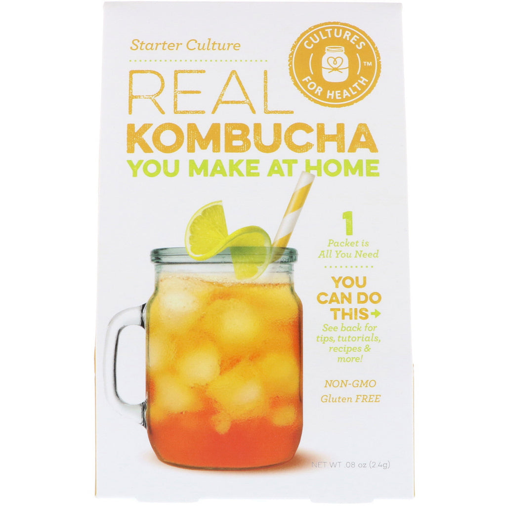Cultures for Health, Real Kombucha, Start Culture, 1 Packet, .08 oz (2.4 g)