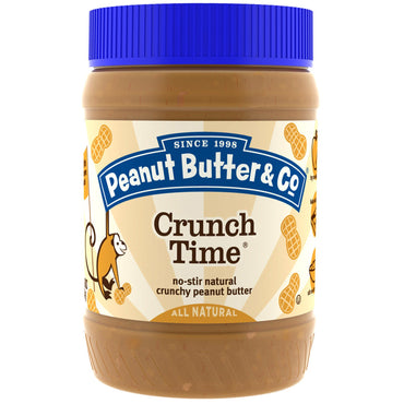 Peanut Butter & Co., Crunch Time, Beurre de cacahuète croquant, 16 oz (454 g)