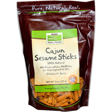 Now Foods, Real Food, Cajun Sesame Sticks, 9 oz (255 g)