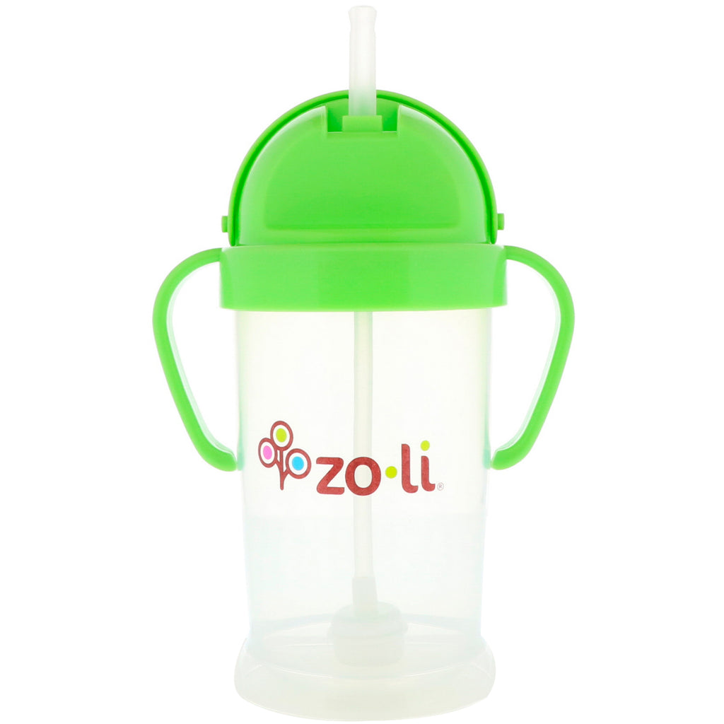 Zoli, Bot XL, tazza con beccuccio in cannuccia, verde, 9 oz