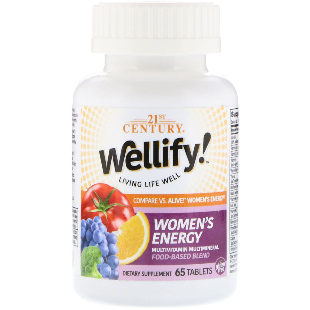 ¡Siglo XXI, Wellify! Women's Energy, Multivitamina Multimineral, 65 tabletas