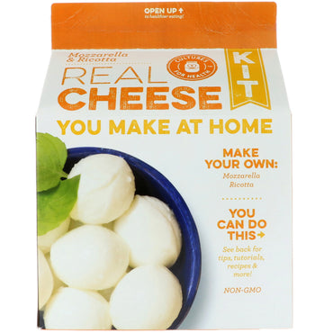 Cultures for Health, Kit Real Cheese, Mozzarella y Ricotta, 1 kit