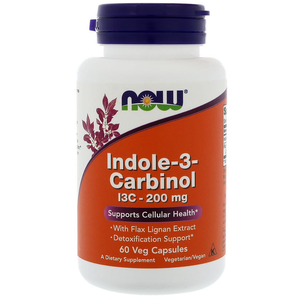 Now Foods, Indol-3-Carbinol, 200 mg, 60 cápsulas vegetales