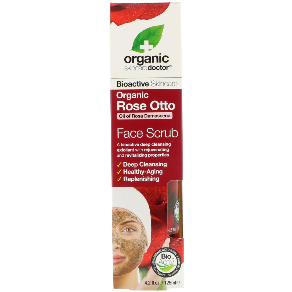 Doctor, Rose Otto Face Scrub , 4.2 פל אונקיות (125 מ"ל)