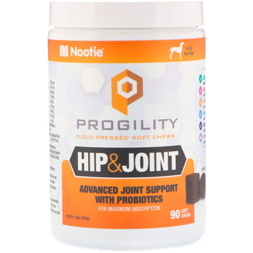 Nootie, Progility, Hip & Joint, For Dogs, 90 Soft Chews