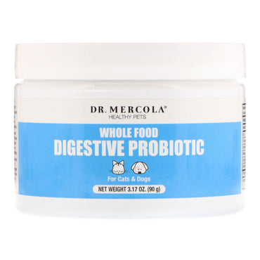 Dr. Mercola, Healthy Pets, Vollwert-Verdauungsprobiotikum, für Katzen und Hunde, 3,17 oz (90 g)