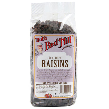 Bob's Red Mill, raisins secs séchés au soleil, 16 oz (453 g)