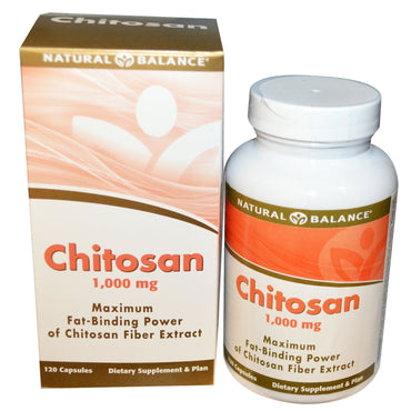 Natural Balance, Chitosan, 1.000 mg, 120 Kapseln