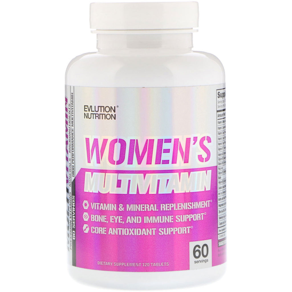 EVLution Nutrition, Kvinders Multivitamin, 120 tabletter