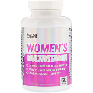 EVLution Nutrition, מולטי ויטמין לנשים, 120 טבליות