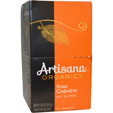 Artisana, s, Raw Cashew Nut Butter, 10 Packets, 1.06 oz (30.05 g) Each