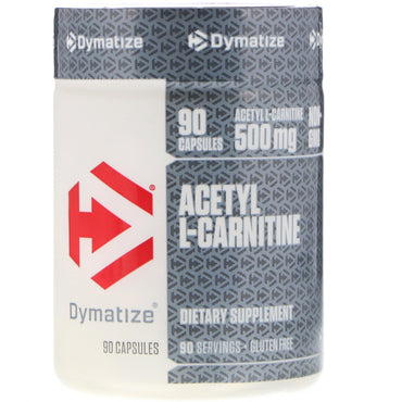 Dymatize Nutrition, Acetil L-Carnitină, 500 mg, 90 capsule
