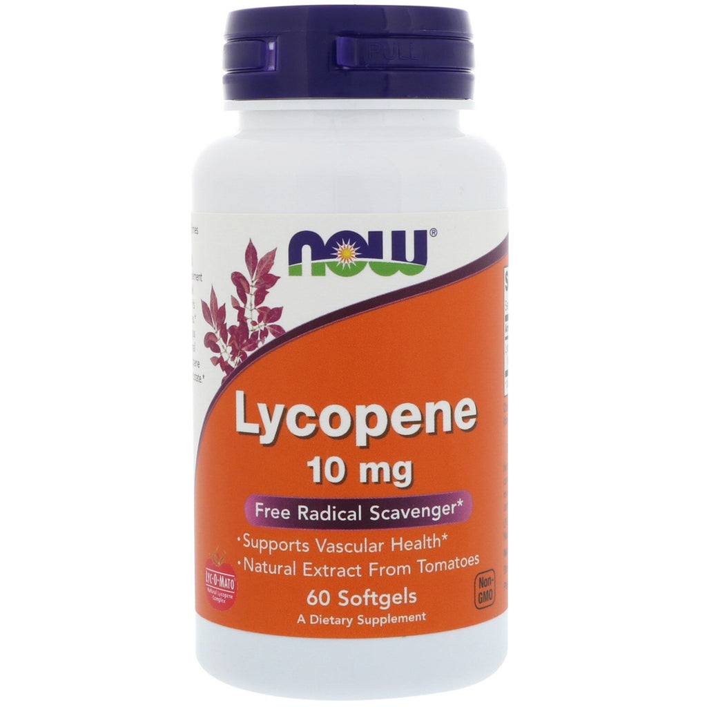 Now Foods, Lycopène, 10 mg, 60 gélules